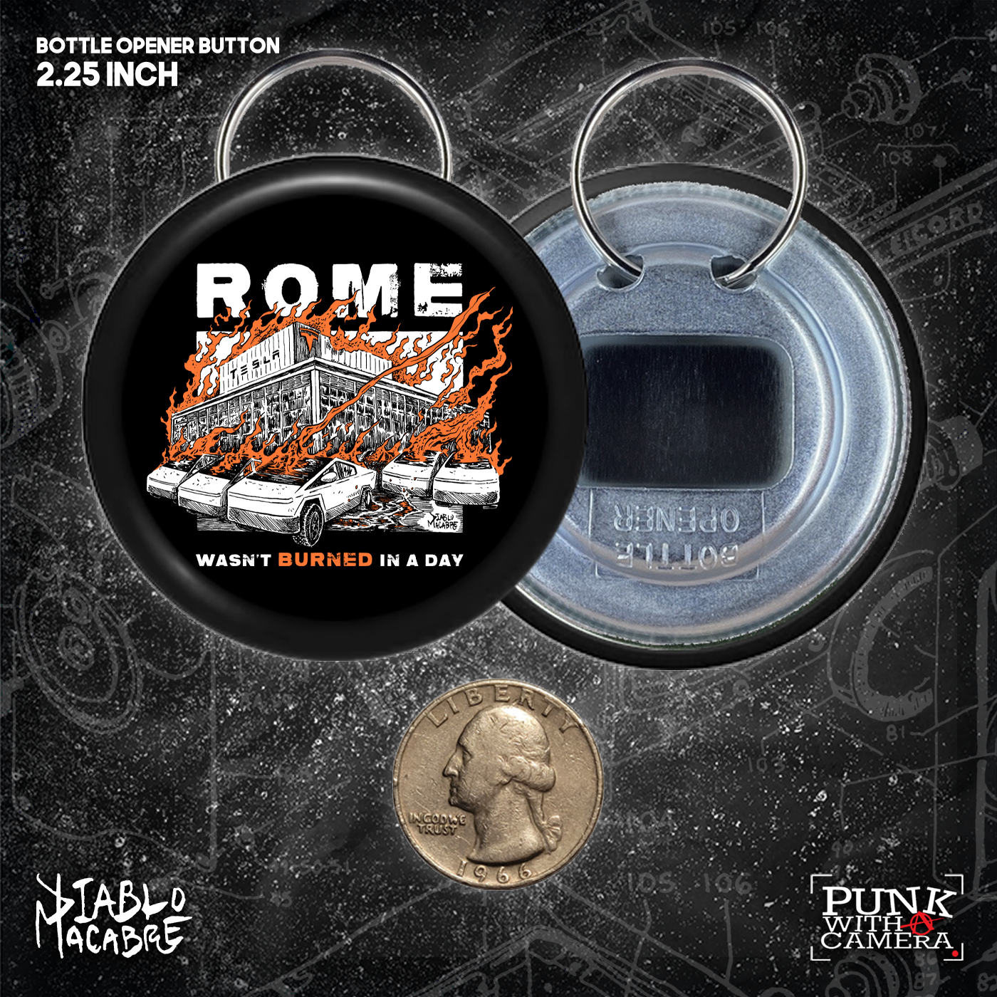 Rome Wasn't Burned In A Day - Buttons 2.25
