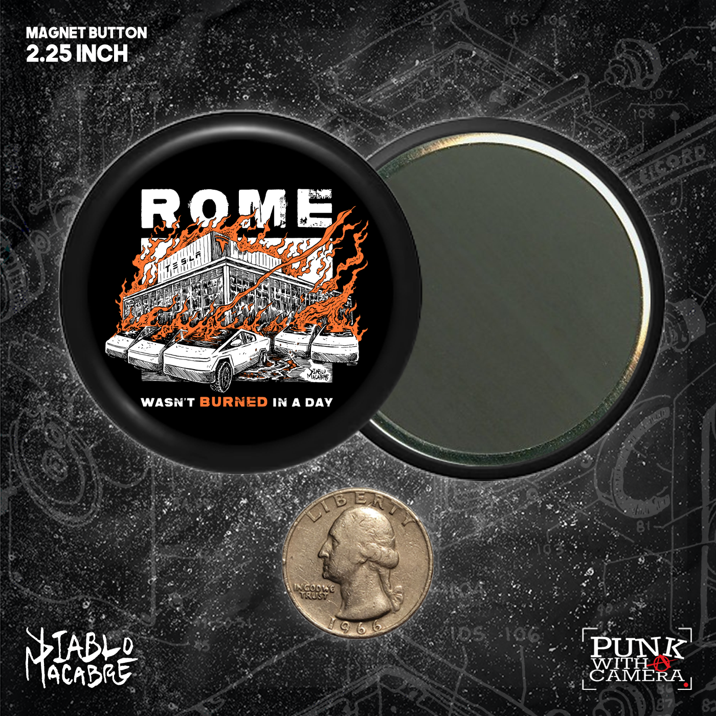 Rome Wasn't Burned In A Day - Buttons 2.25