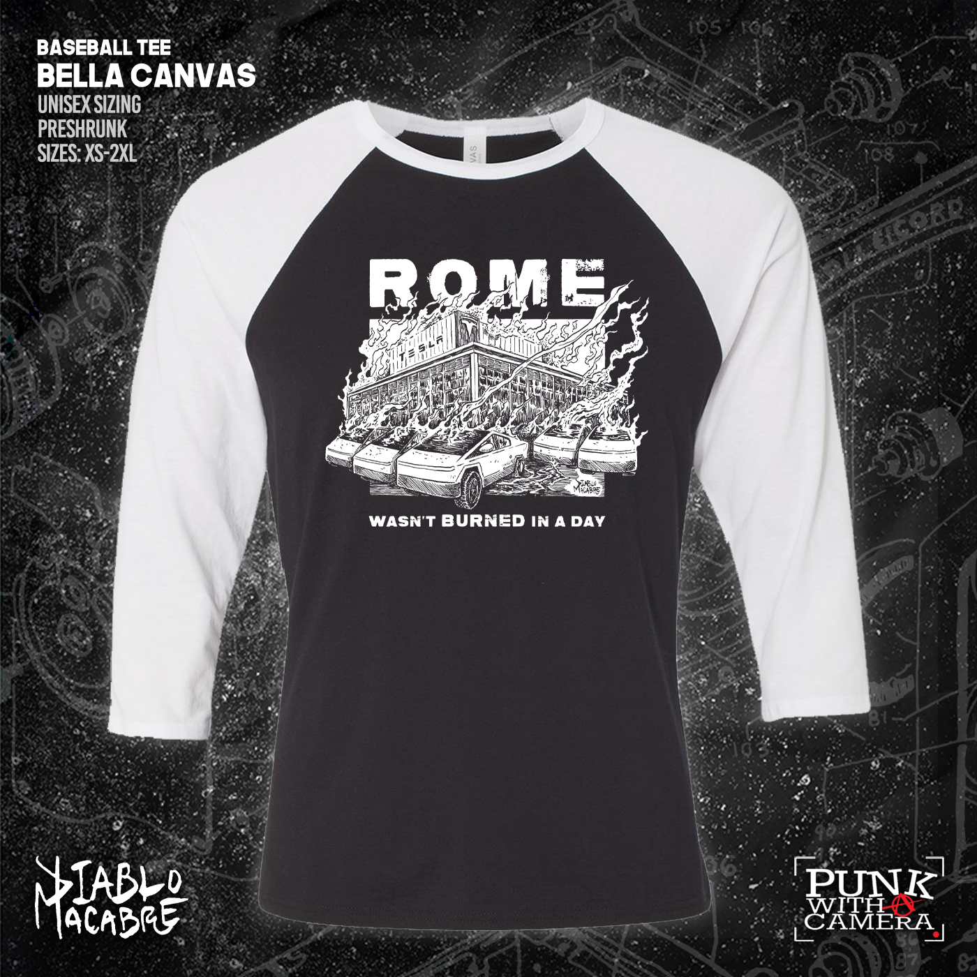 Rome Wasn't Burnt In A Day - Two Color Version - Diablo Macabre