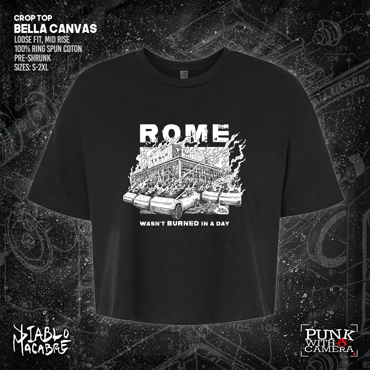 Rome Wasn't Burnt In A Day - Two Color Version - Diablo Macabre
