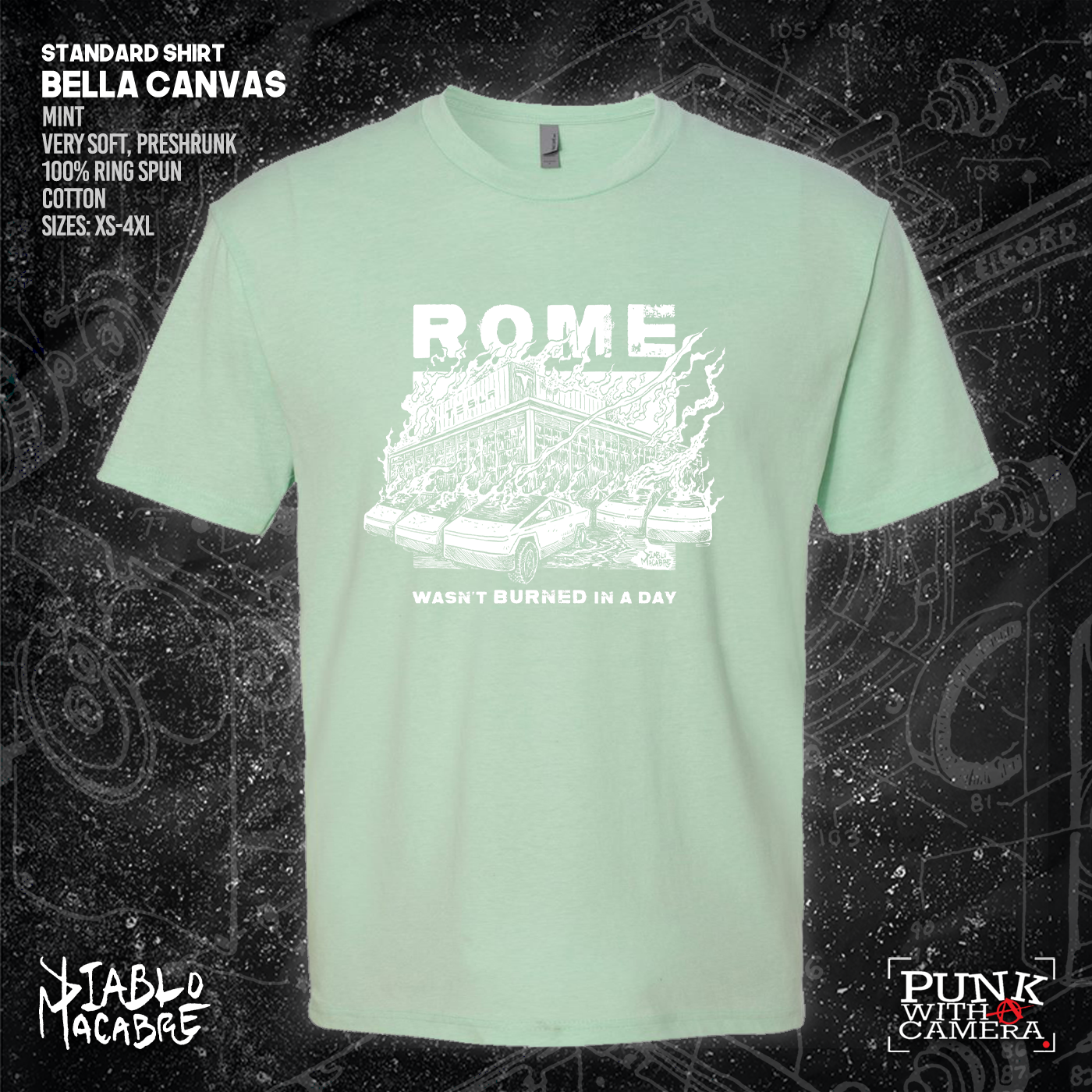 Rome Wasn't Burnt In A Day - Two Color Version - Diablo Macabre
