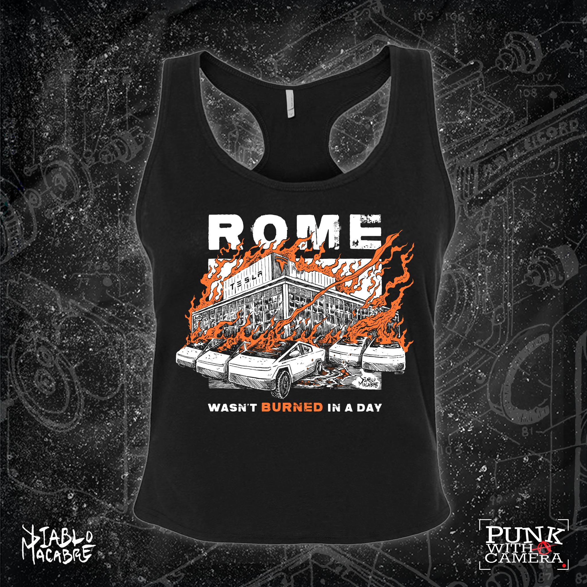 Rome Wasn't Burnt In A Day - Two Color Version - Diablo Macabre