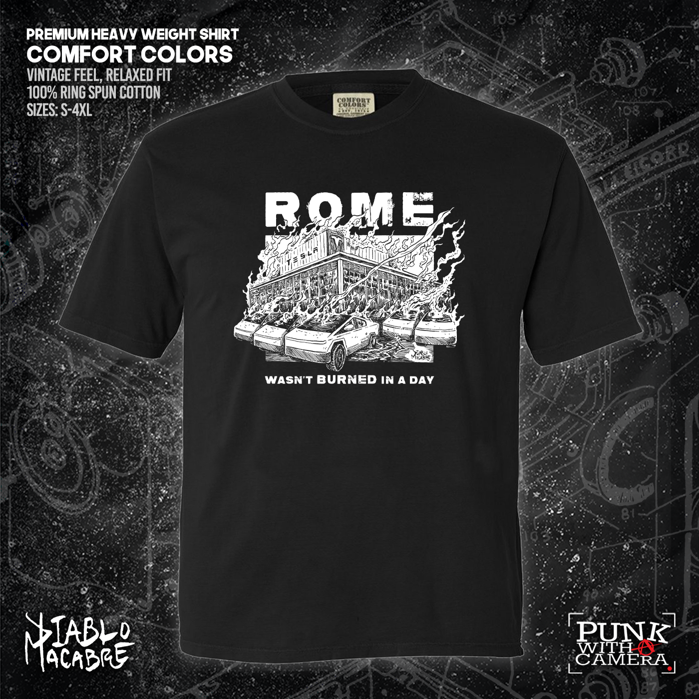 Rome Wasn't Burnt In A Day - Two Color Version - Diablo Macabre