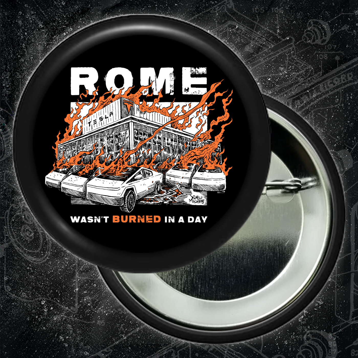 Rome Wasn't Burned In A Day - Buttons 2.25