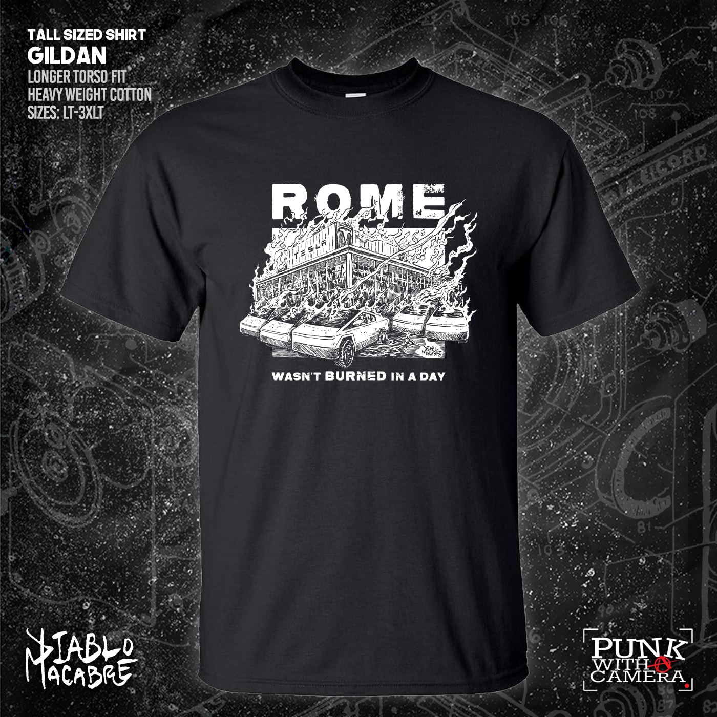 Rome Wasn't Burnt In A Day - Two Color Version - Diablo Macabre