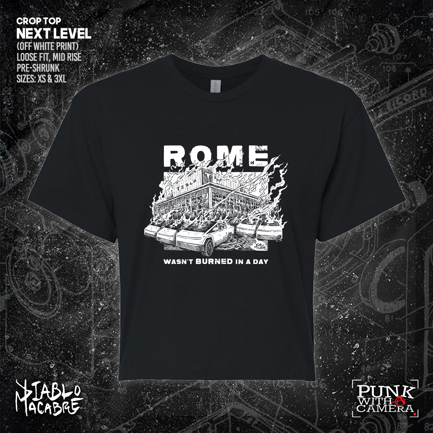 Rome Wasn't Burnt In A Day - Two Color Version - Diablo Macabre