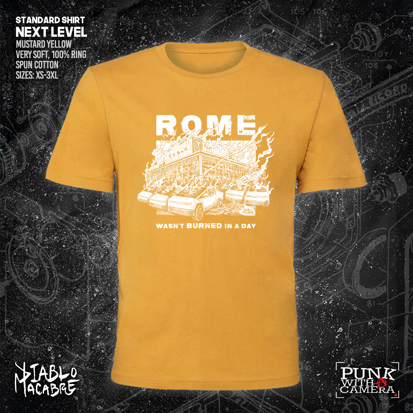 Rome Wasn't Burnt In A Day - Two Color Version - Diablo Macabre