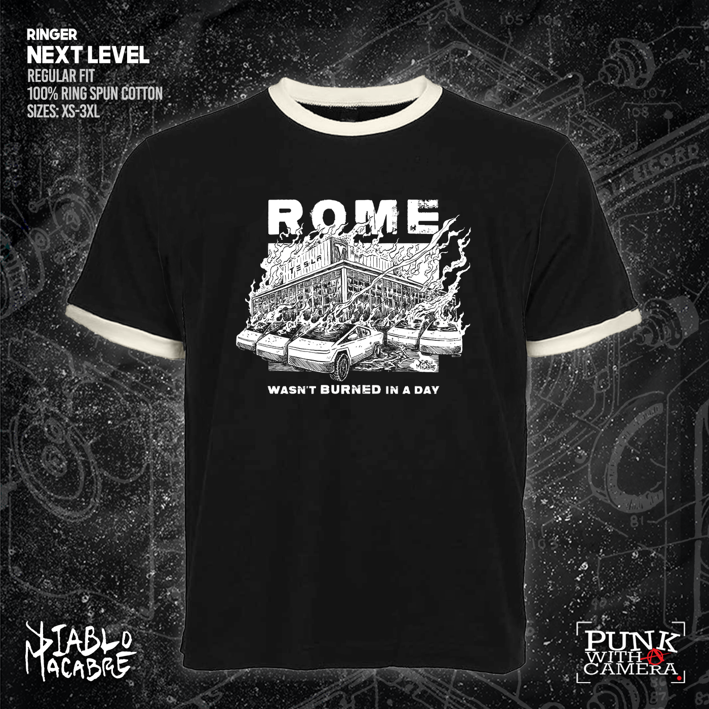 Rome Wasn't Burnt In A Day - Two Color Version - Diablo Macabre