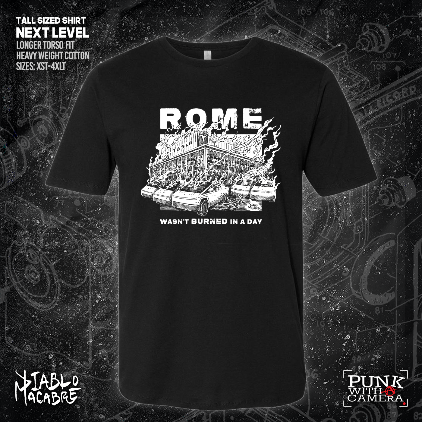 Rome Wasn't Burnt In A Day - Two Color Version - Diablo Macabre