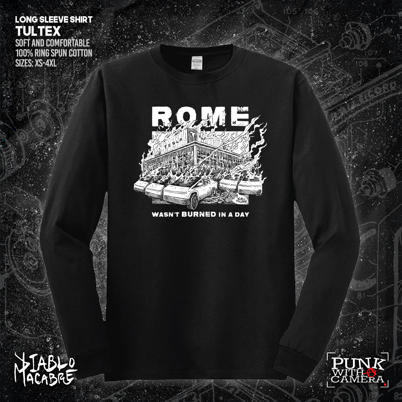Rome Wasn't Burnt In A Day - Two Color Version - Diablo Macabre