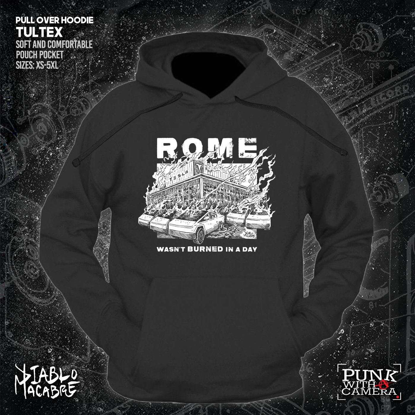 Rome Wasn't Burnt In A Day - Two Color Version - Diablo Macabre