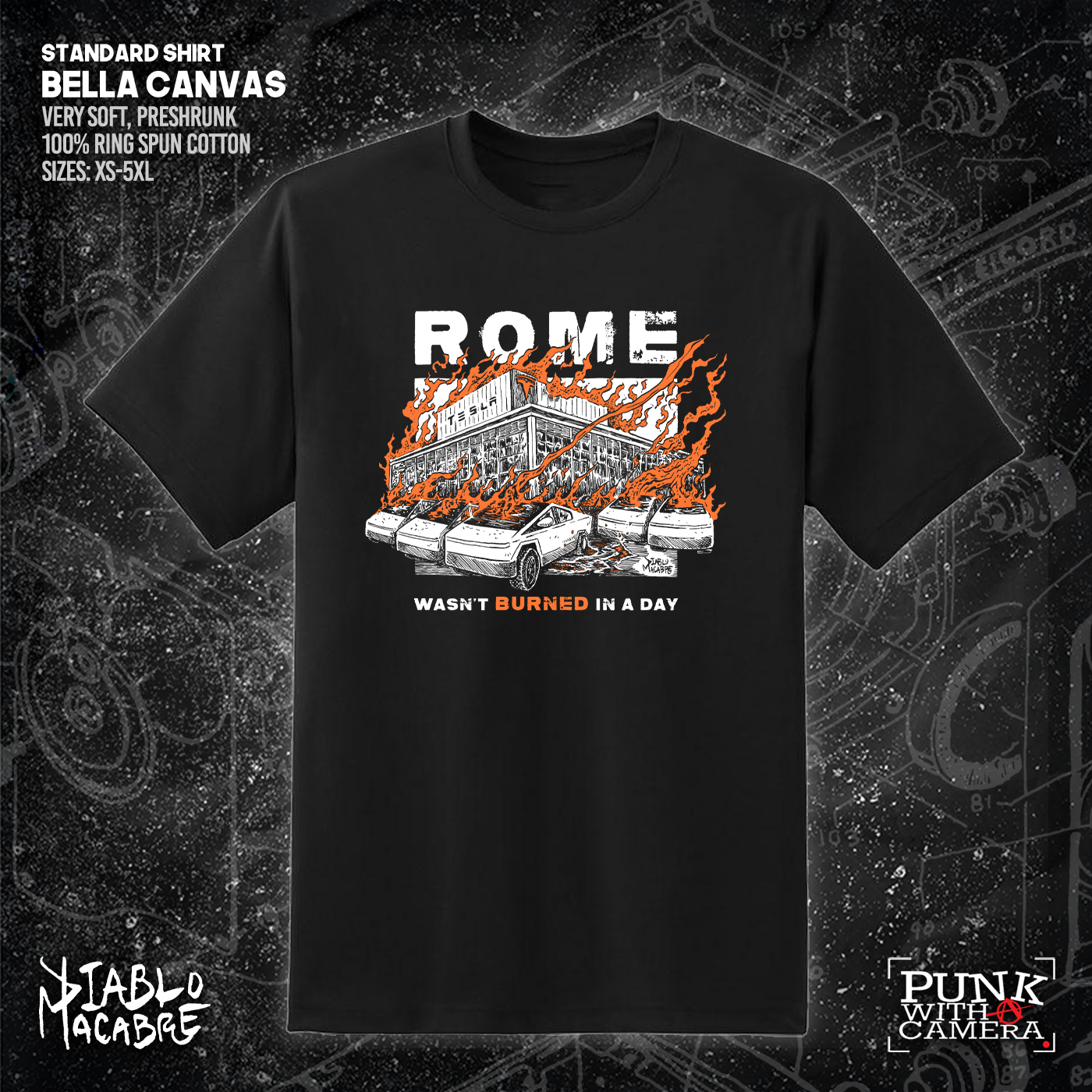 Rome Wasn't Burnt In A Day - Two Color Version - Diablo Macabre