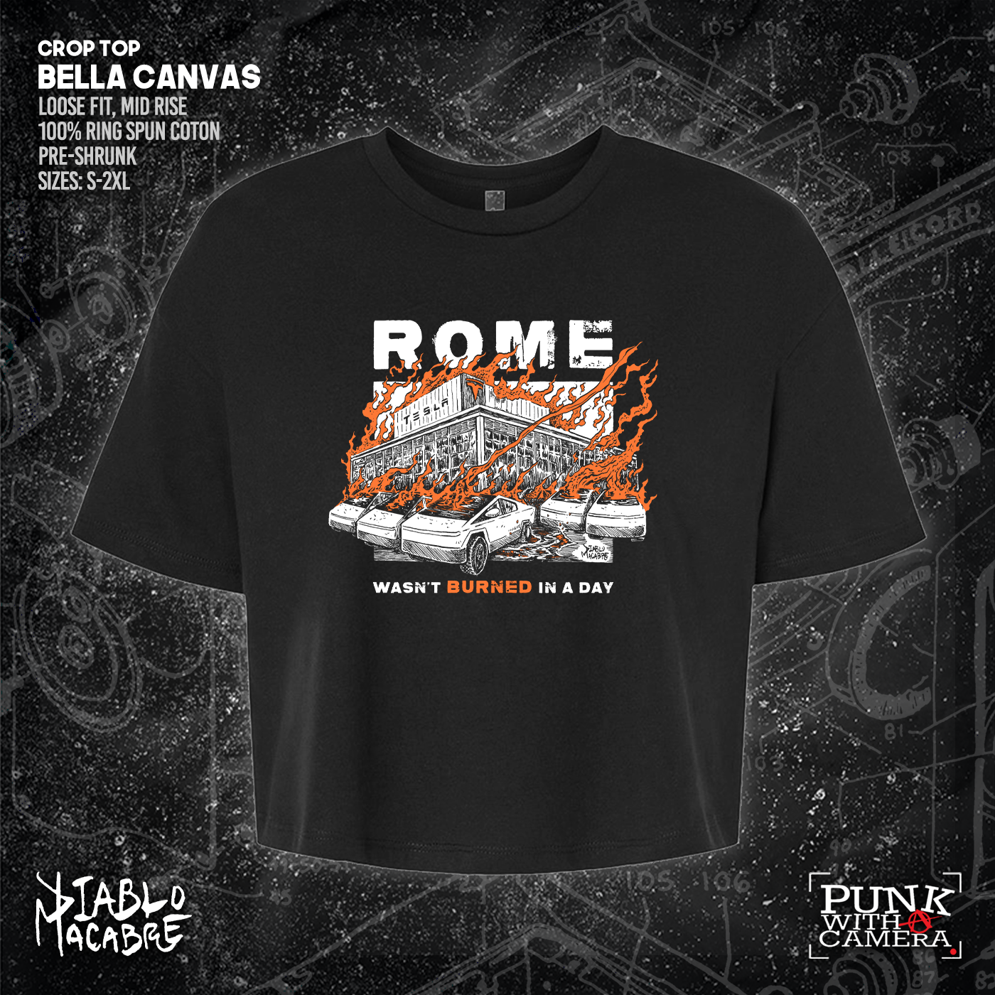 Rome Wasn't Burnt In A Day - Two Color Version - Diablo Macabre