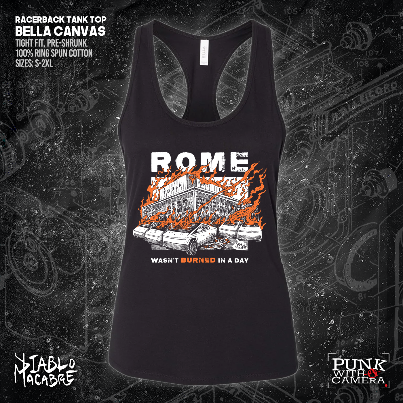 Rome Wasn't Burnt In A Day - Two Color Version - Diablo Macabre