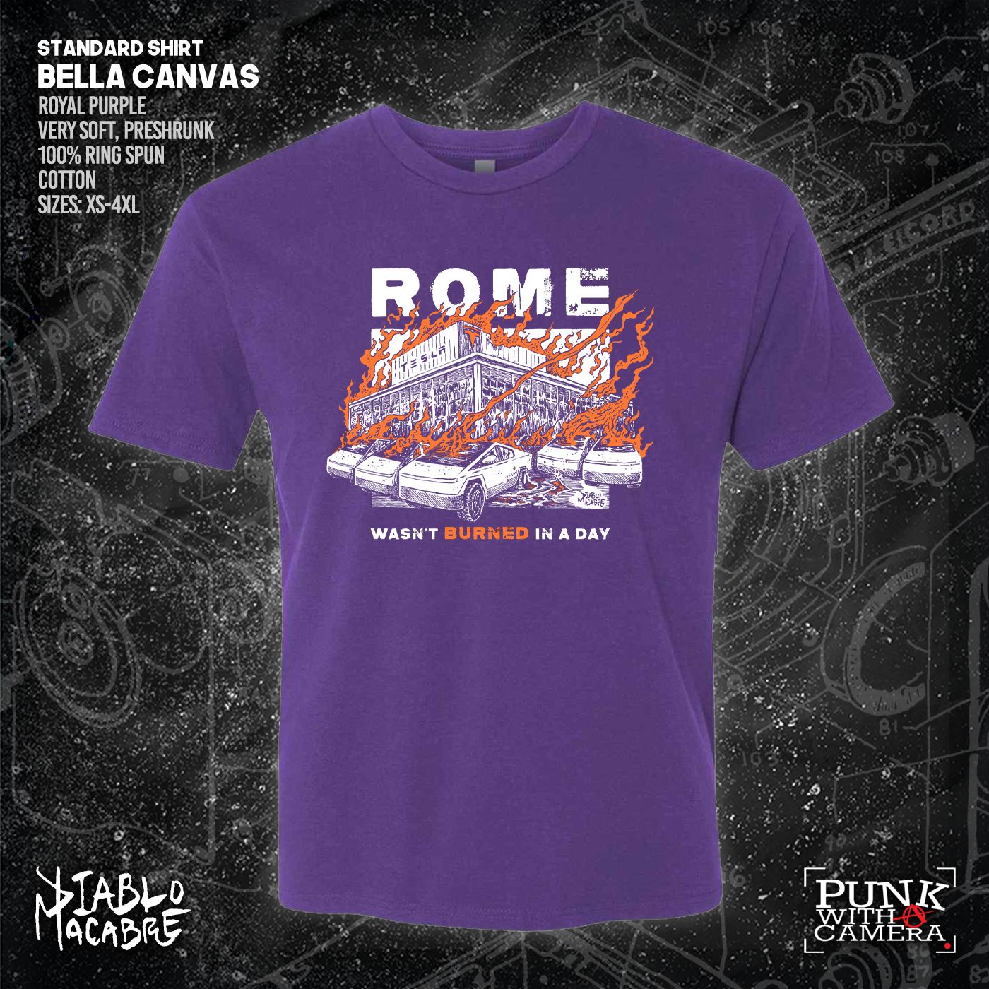 Rome Wasn't Burnt In A Day - Two Color Version - Diablo Macabre