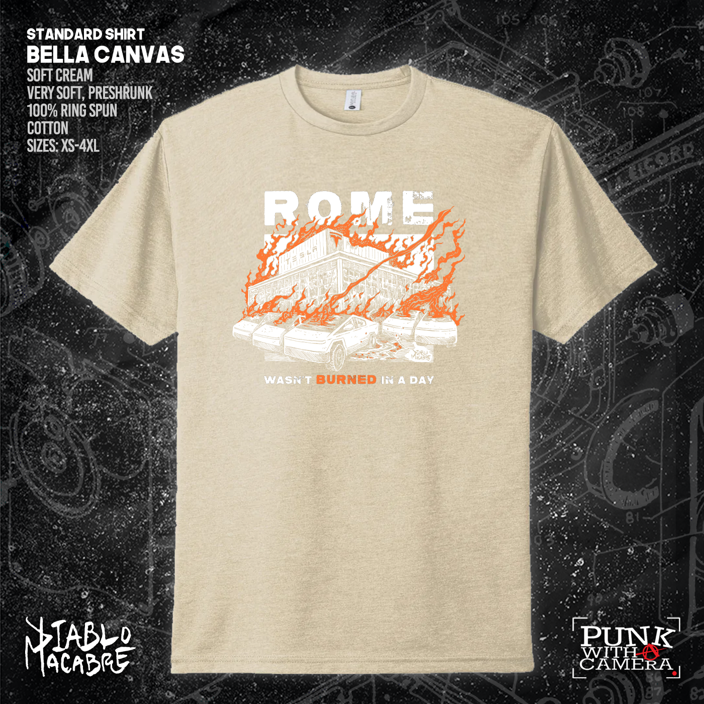 Rome Wasn't Burnt In A Day - Two Color Version - Diablo Macabre