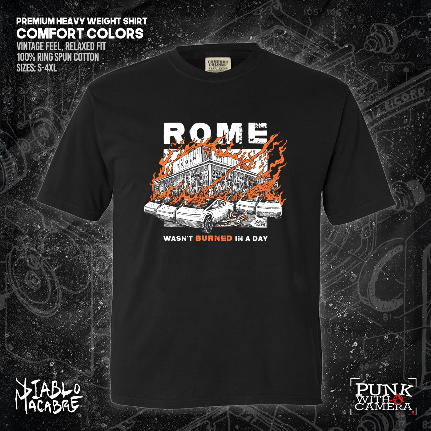 Rome Wasn't Burnt In A Day - Two Color Version - Diablo Macabre