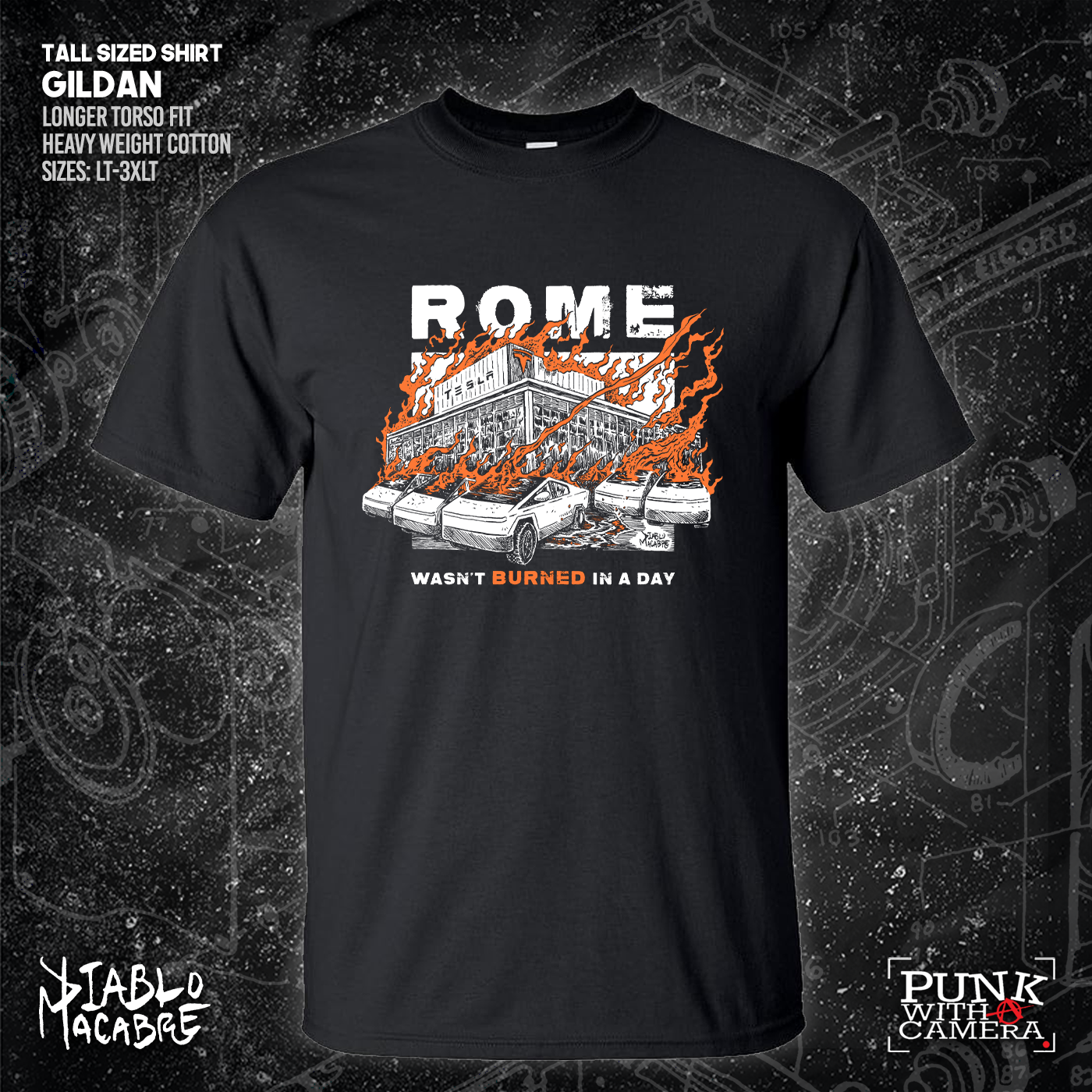 Rome Wasn't Burnt In A Day - Two Color Version - Diablo Macabre