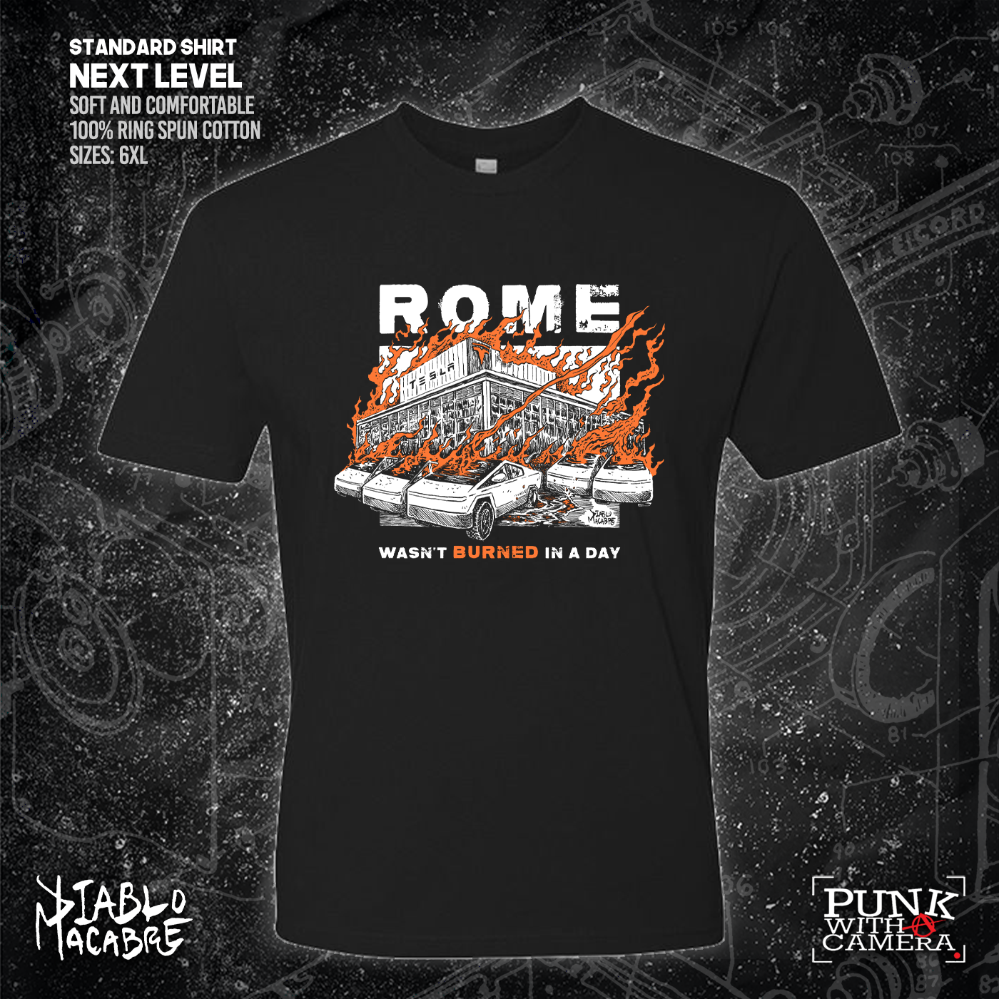 Rome Wasn't Burnt In A Day - Two Color Version - Diablo Macabre