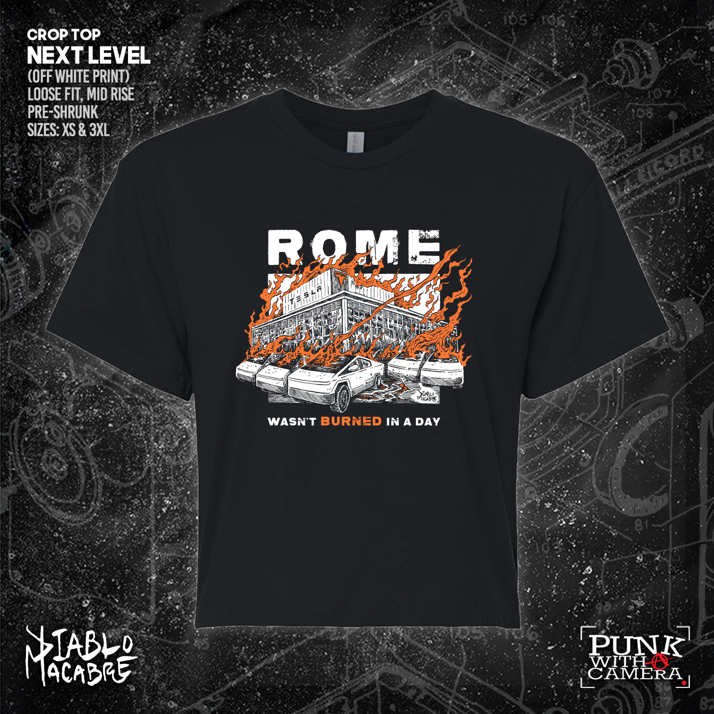 Rome Wasn't Burnt In A Day - Two Color Version - Diablo Macabre