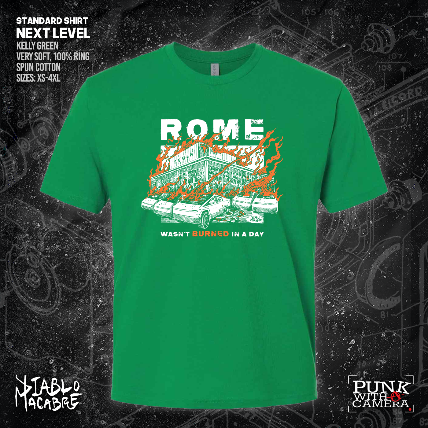 Rome Wasn't Burnt In A Day - Two Color Version - Diablo Macabre