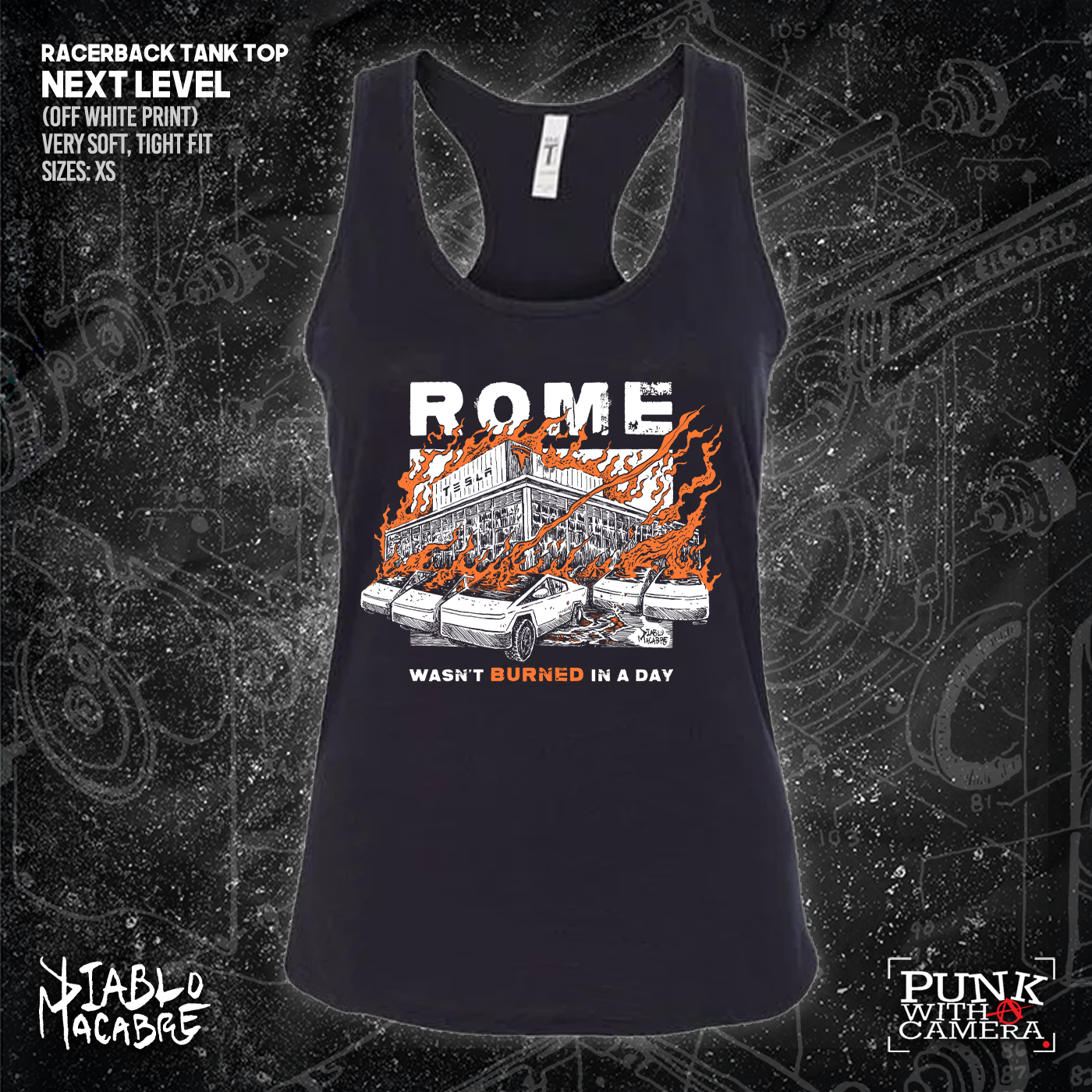 Rome Wasn't Burnt In A Day - Two Color Version - Diablo Macabre