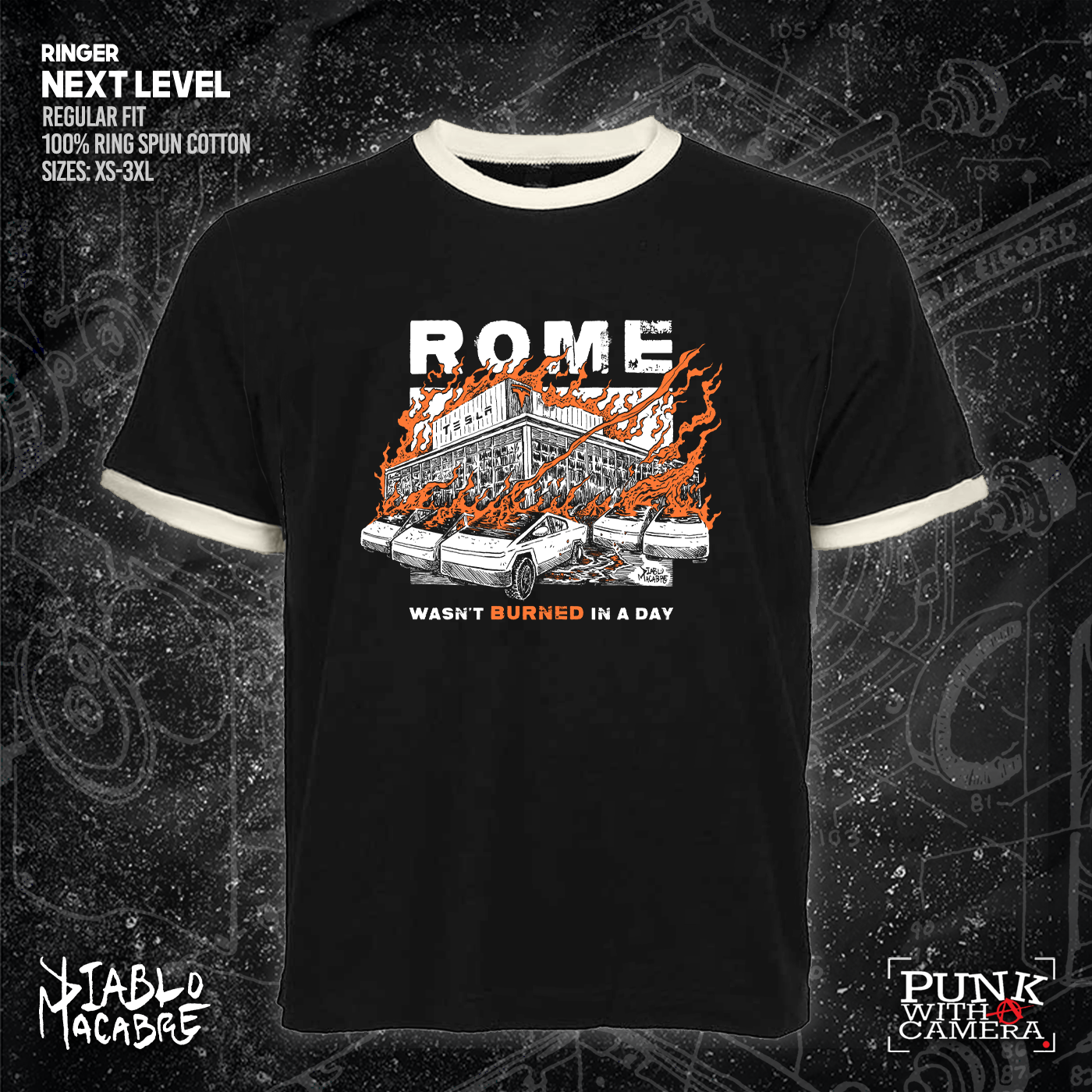 Rome Wasn't Burnt In A Day - Two Color Version - Diablo Macabre