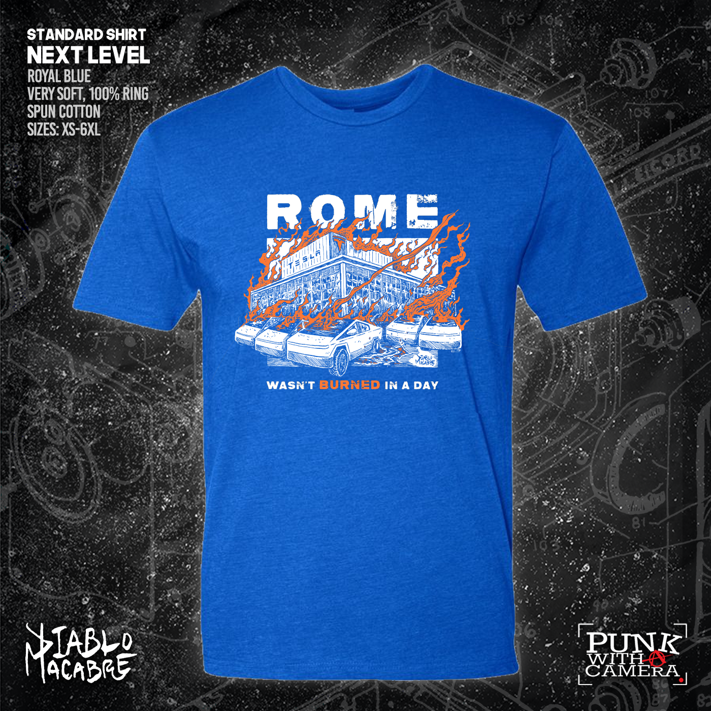 Rome Wasn't Burnt In A Day - Two Color Version - Diablo Macabre