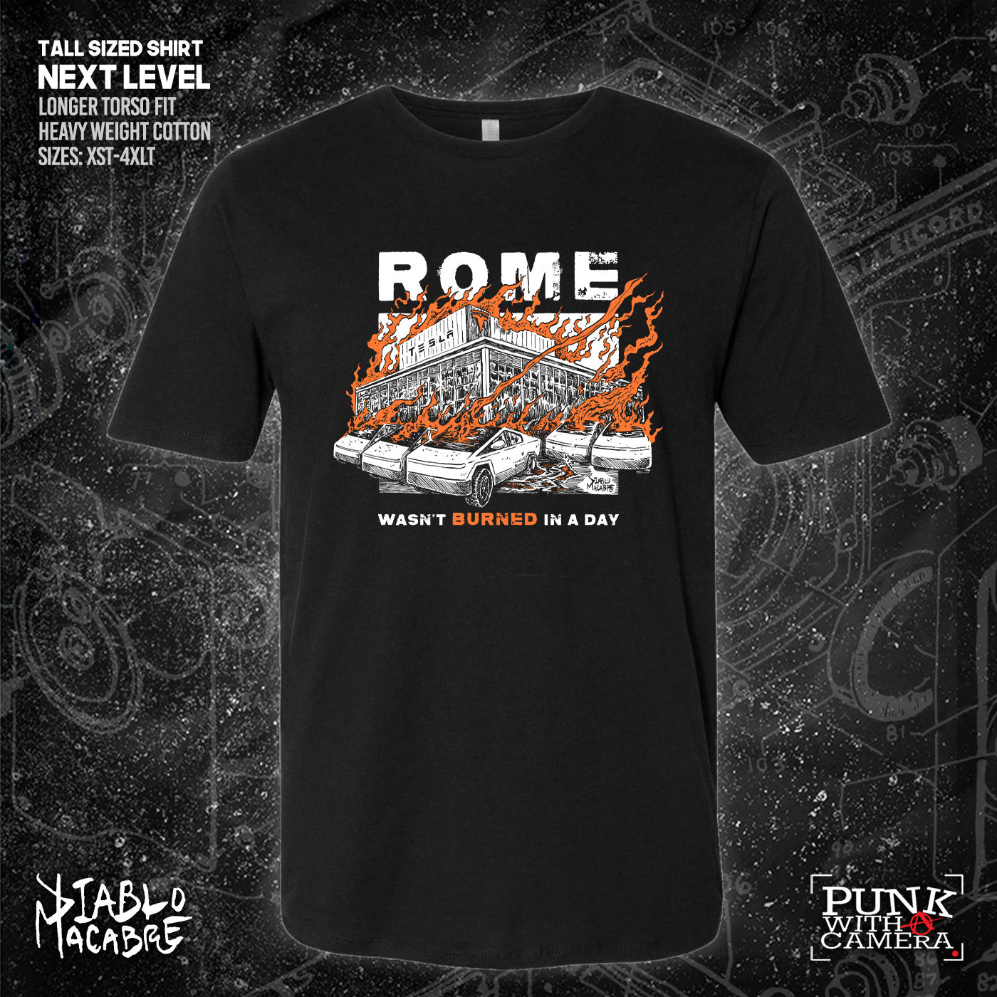 Rome Wasn't Burnt In A Day - Two Color Version - Diablo Macabre