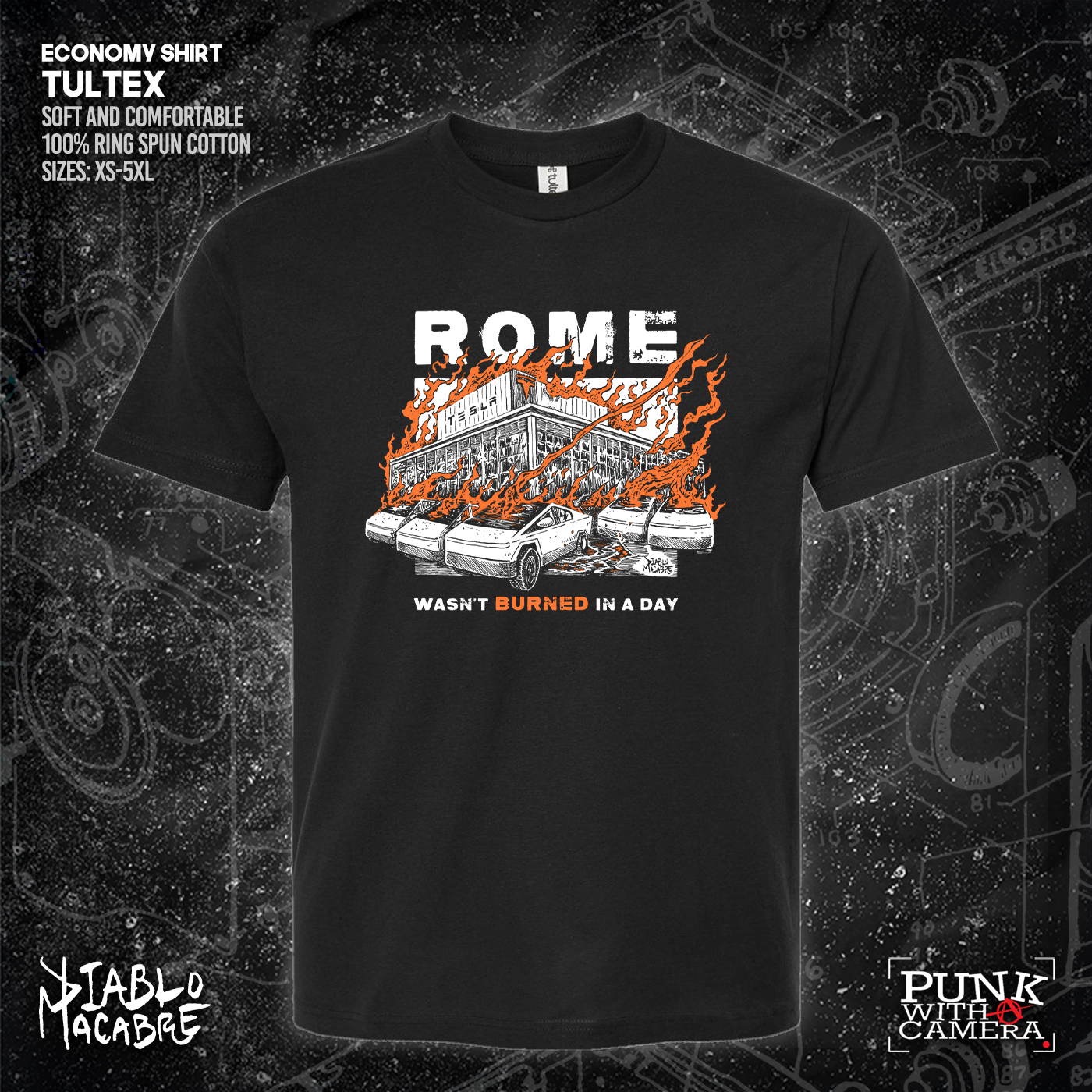 Rome Wasn't Burnt In A Day - Two Color Version - Diablo Macabre