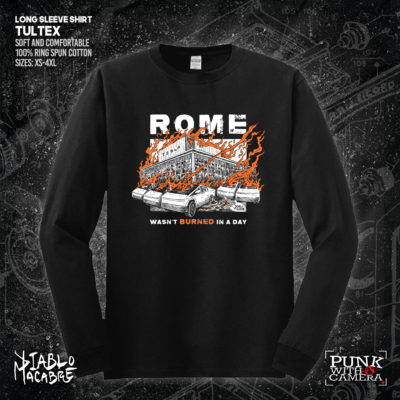 Rome Wasn't Burnt In A Day - Two Color Version - Diablo Macabre