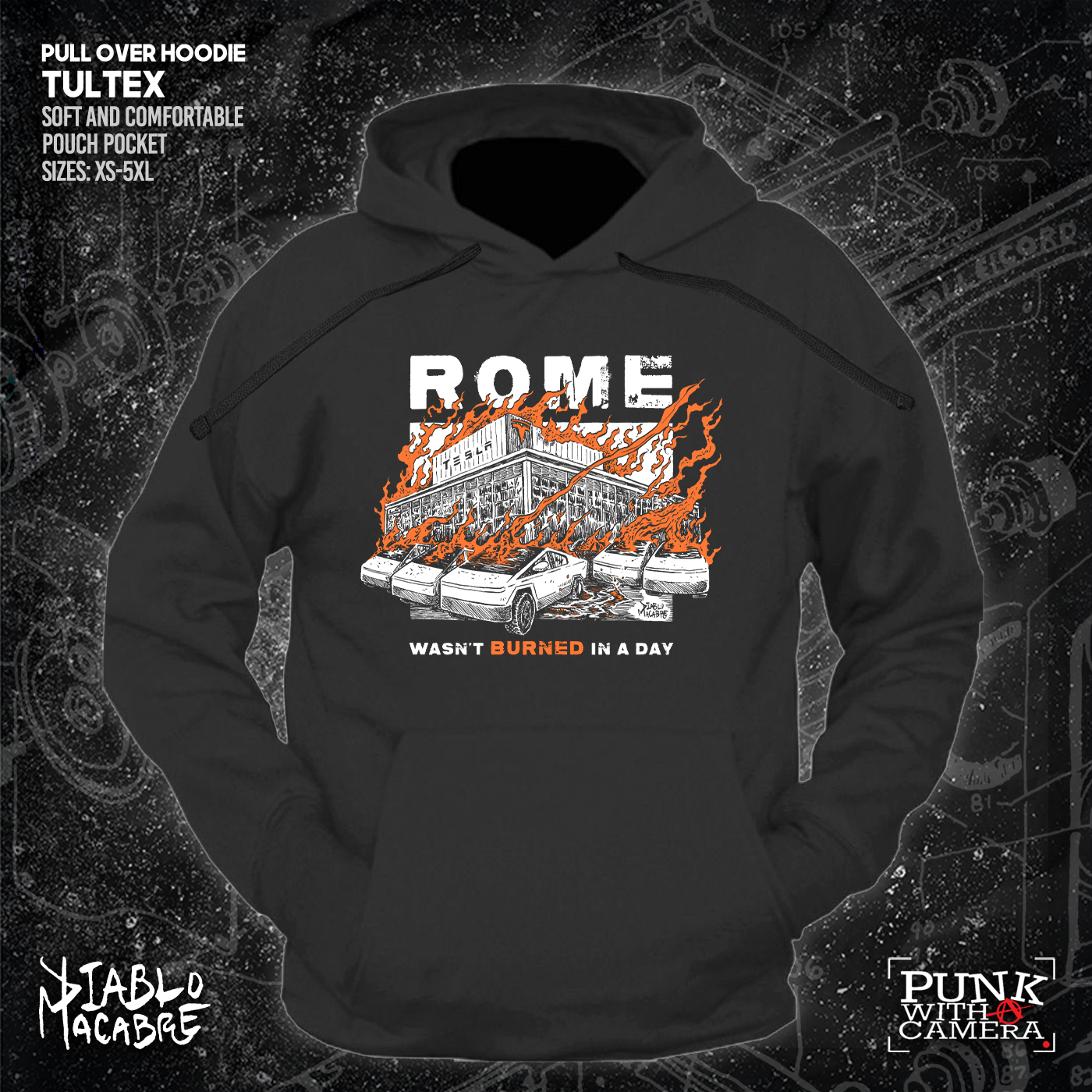 Rome Wasn't Burnt In A Day - Two Color Version - Diablo Macabre