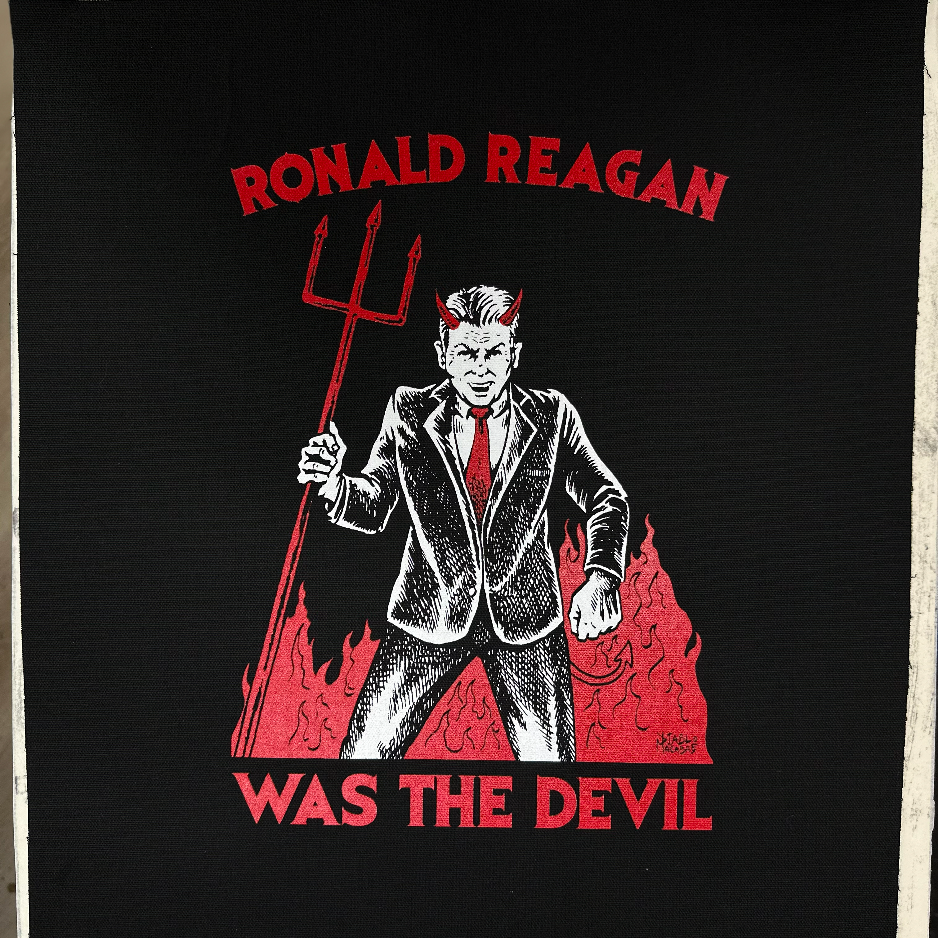 Ronald Reagan Was The Devil - Backpatch