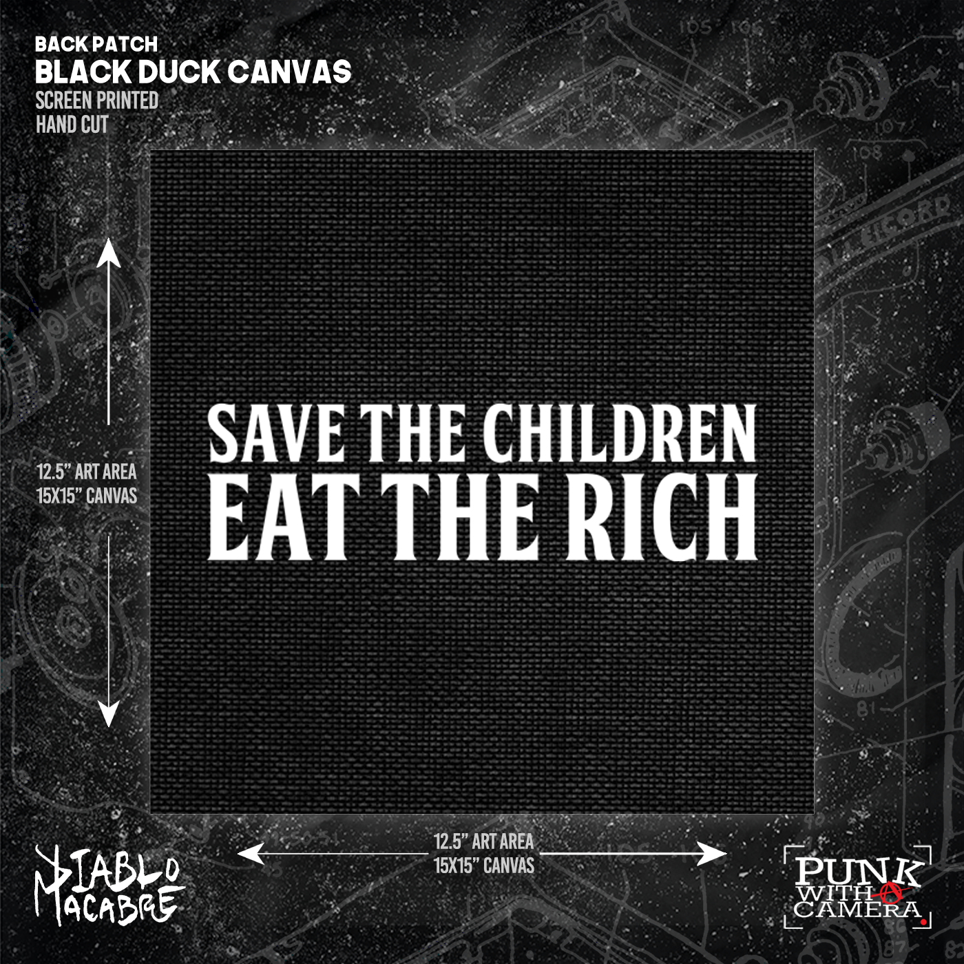 Save The Children Eat The Rich - Backpatch