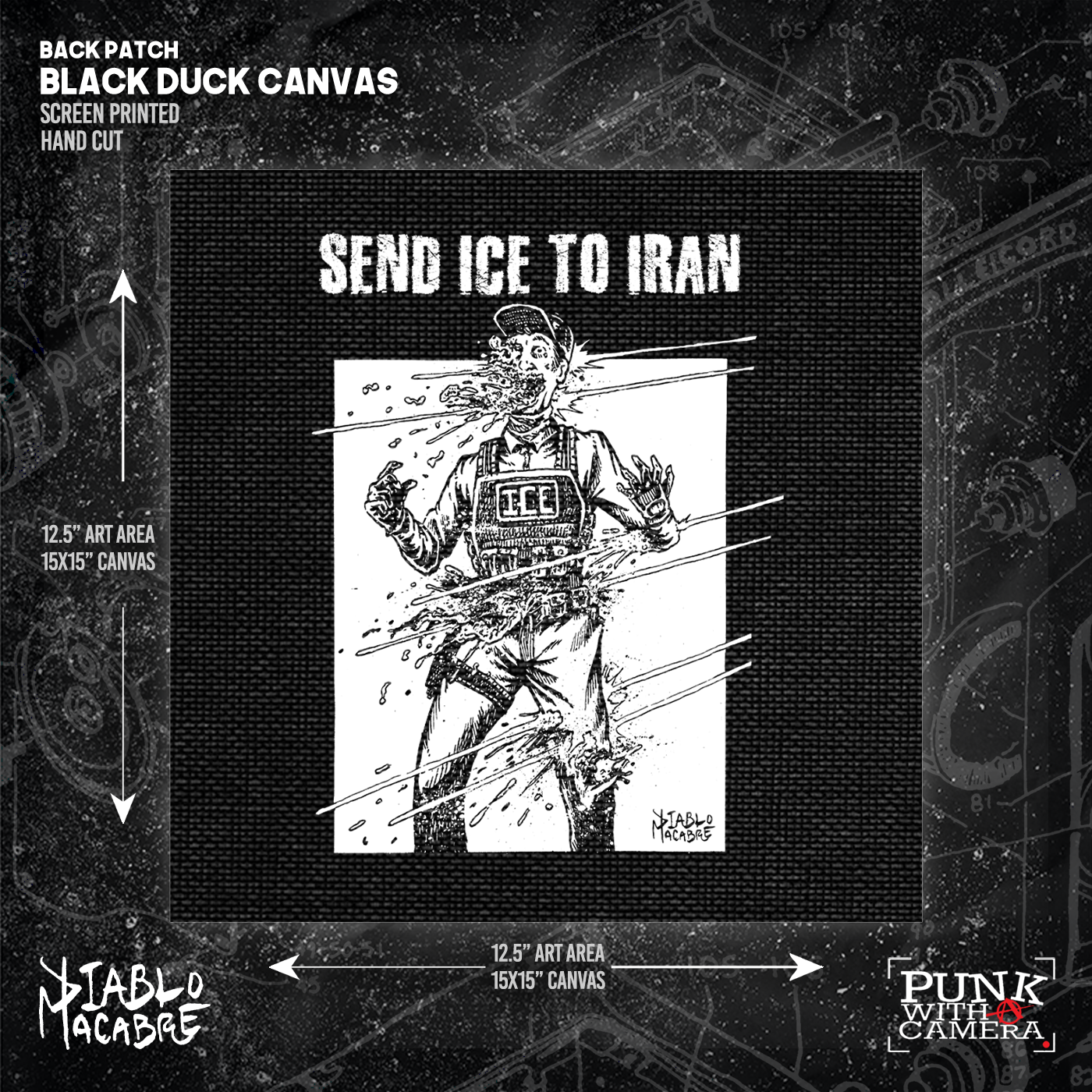 Send Ice To Iran - Backpatch