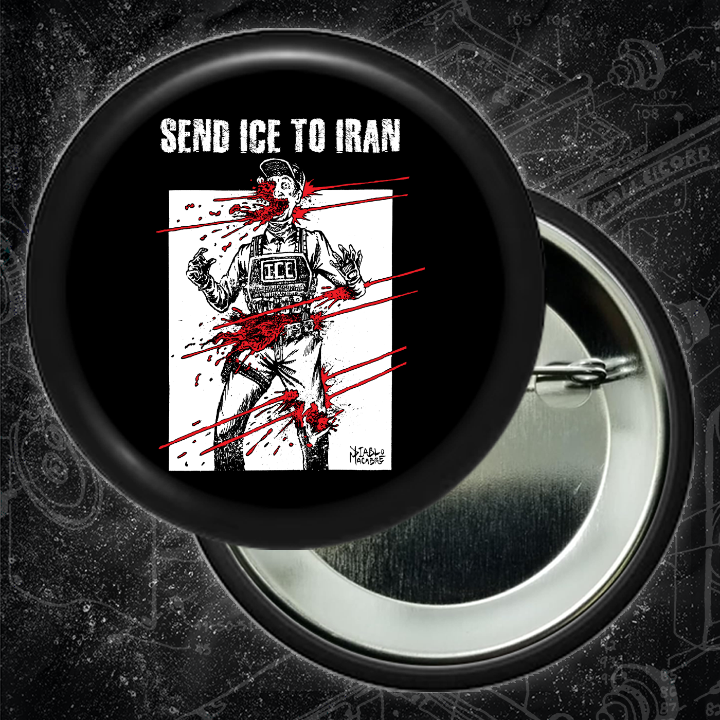 Send Ice To Iran - Buttons (1.25, 1.5, & 2.25 Inch)