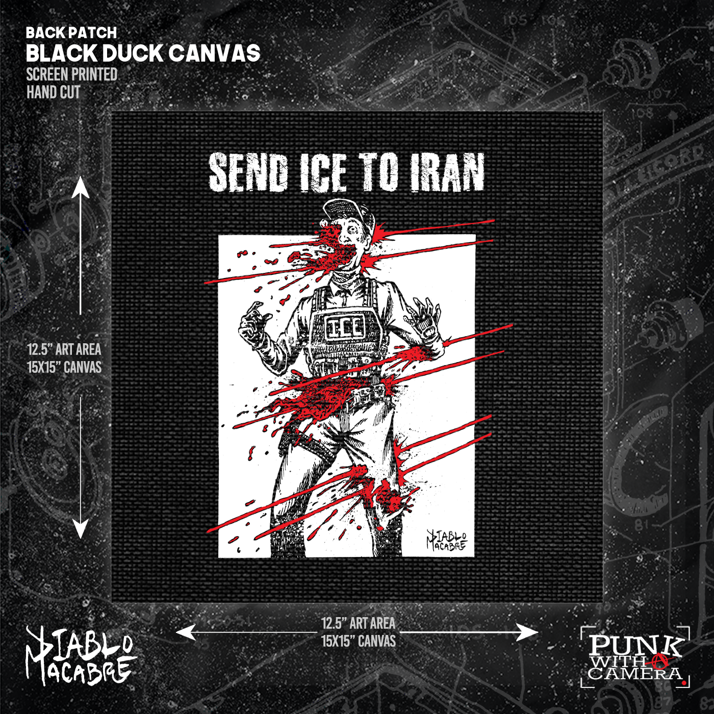 Send Ice To Iran - Backpatch