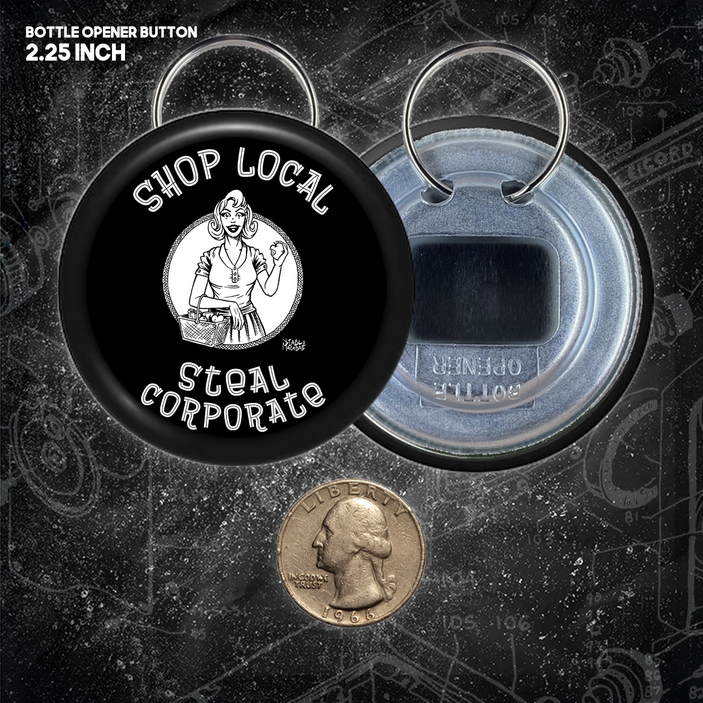 Shop Local Steal Corporate  - Buttons (1.5, & 2.25 Inch)