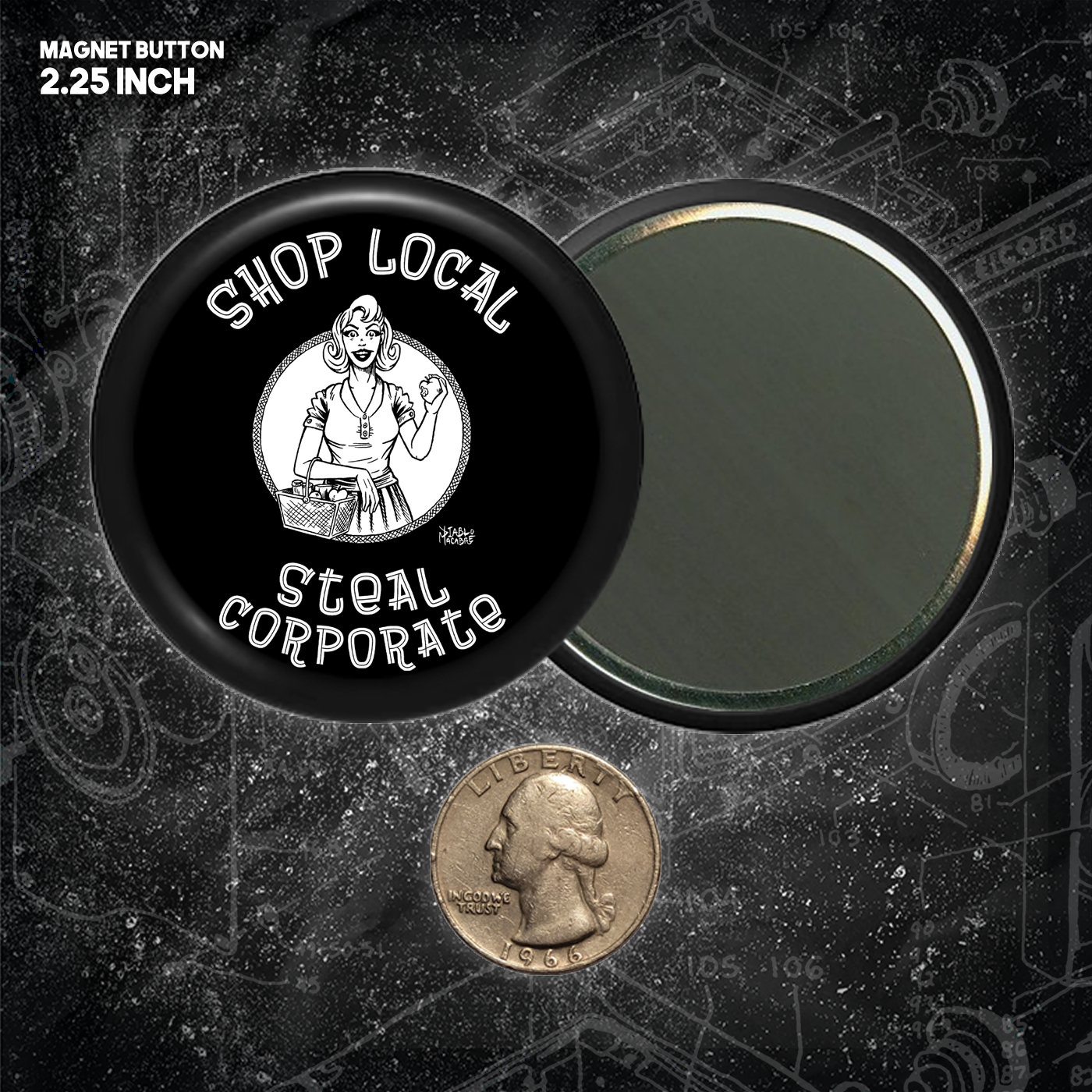 Shop Local Steal Corporate  - Buttons (1.5, & 2.25 Inch)