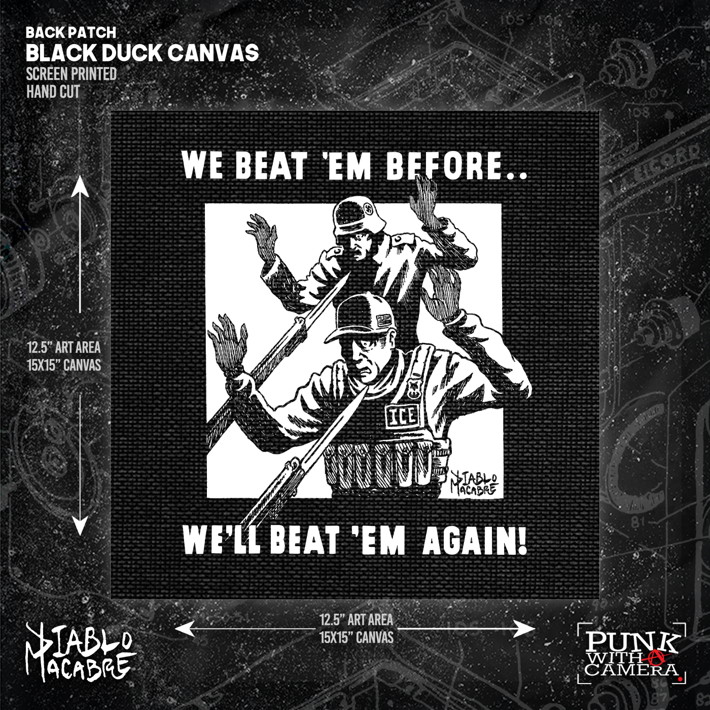 We Beat 'Em Before We'll Beat 'Em Again! - Backpatch