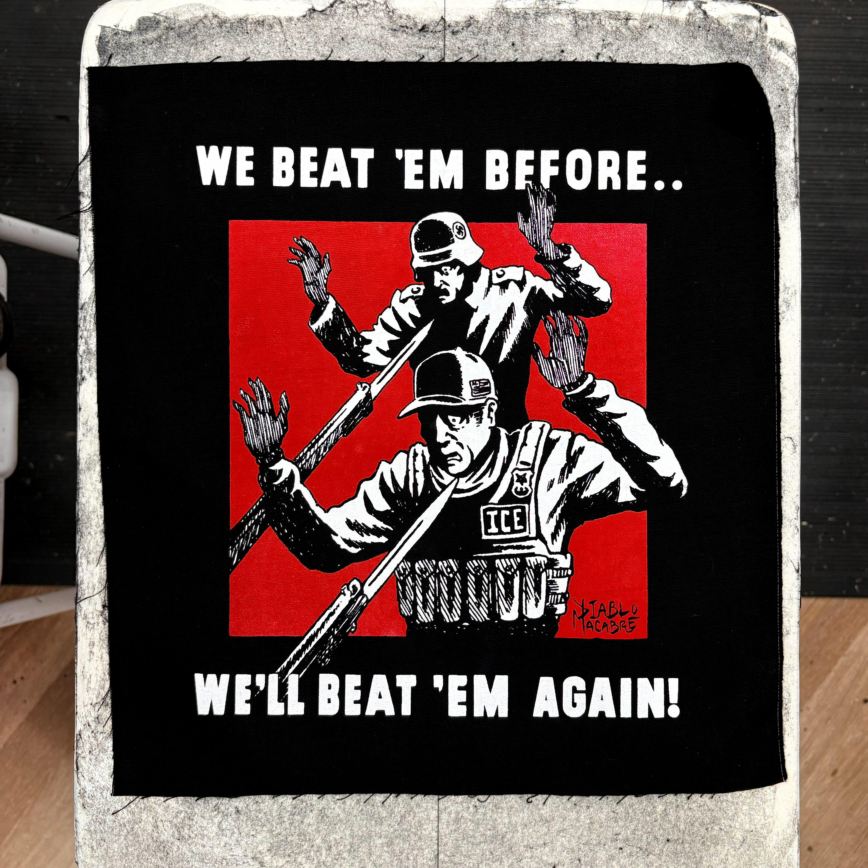 We Beat 'Em Before We'll Beat 'Em Again! - Backpatch