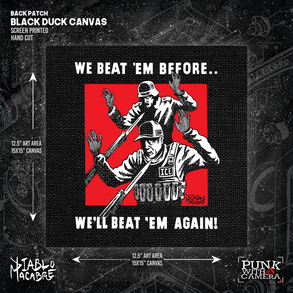 We Beat 'Em Before We'll Beat 'Em Again! - Backpatch