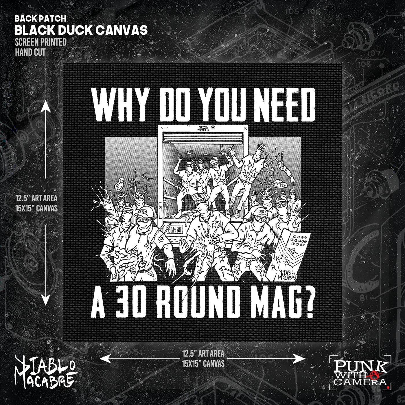 Why Do You Need A 30 Round Mag - Patriot Front - Backpatch