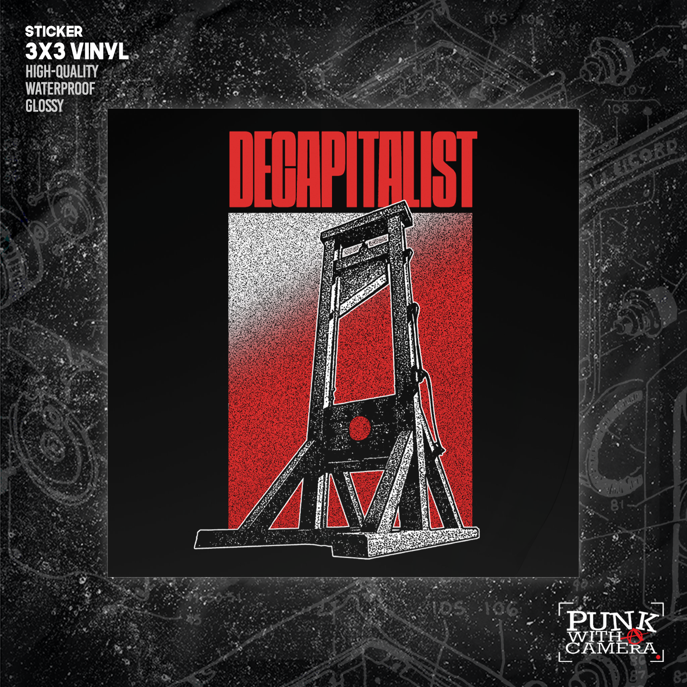 Decapitalist - Sticker (3x3)