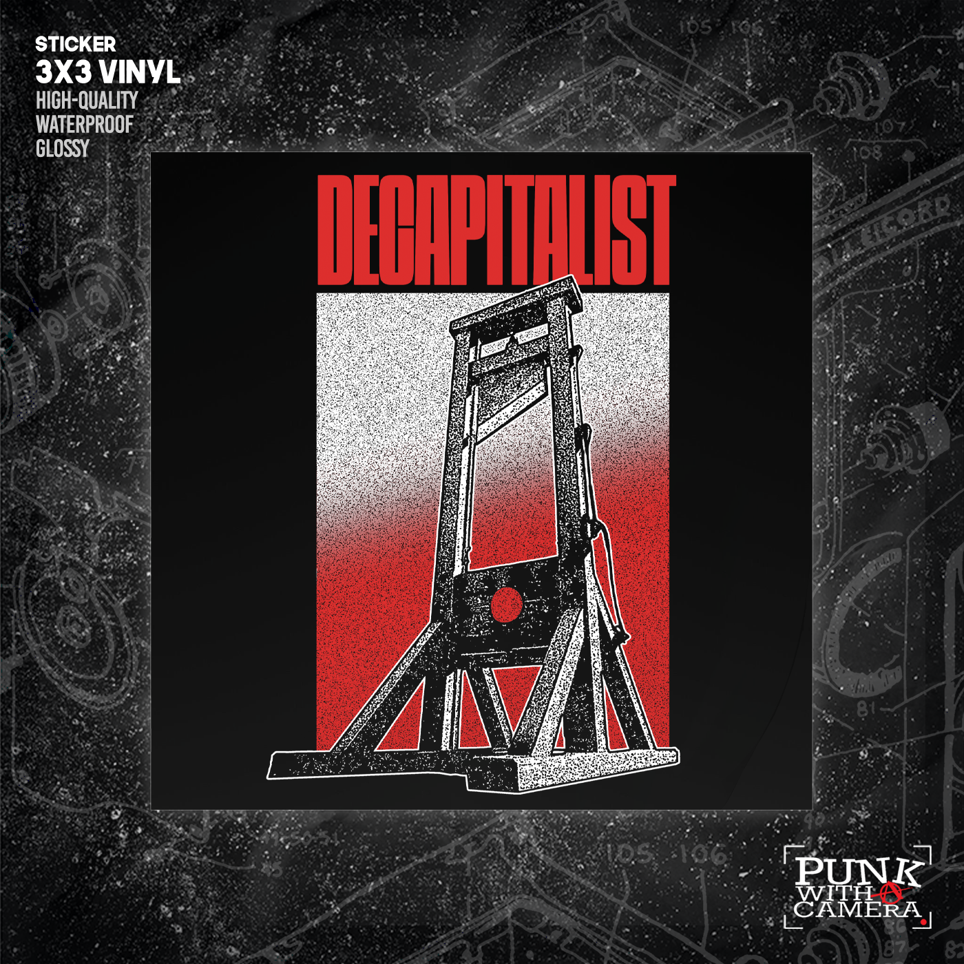 Decapitalist - Sticker (3x3)
