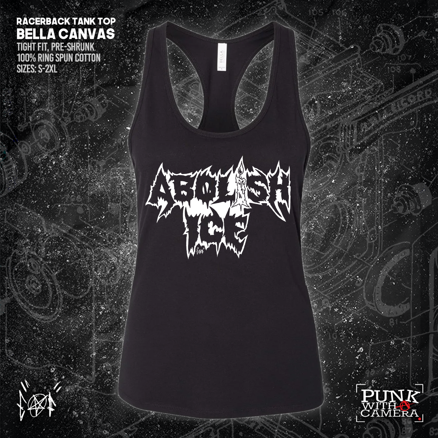 Abolish Ice Metal Font - Era Ov Failure - Mutual Aid Design