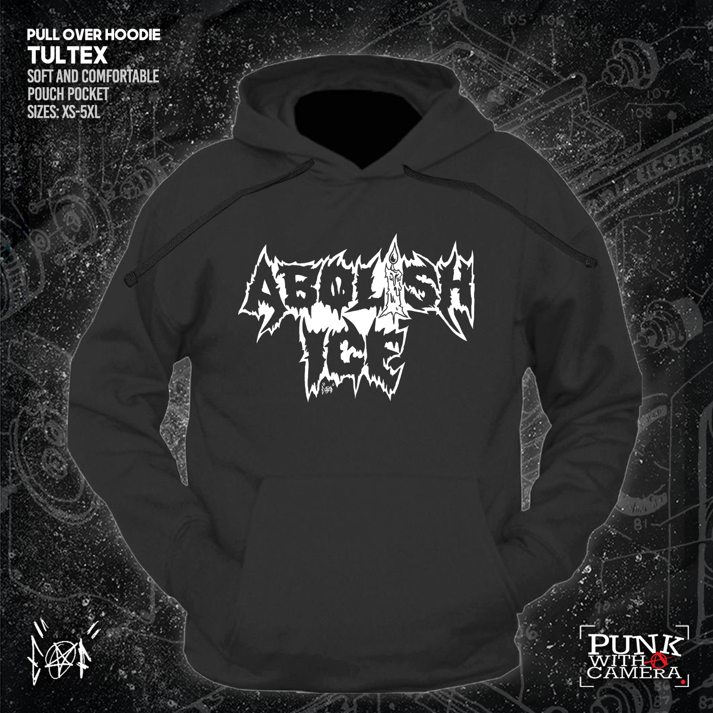 Abolish Ice Metal Font - Era Ov Failure - Mutual Aid Design