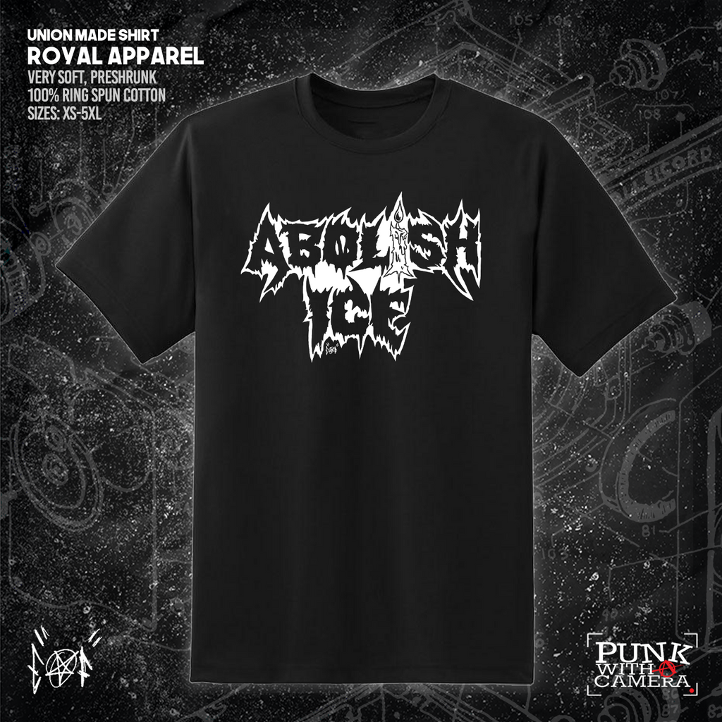 Abolish Ice Metal Font - Era Ov Failure - Mutual Aid Design