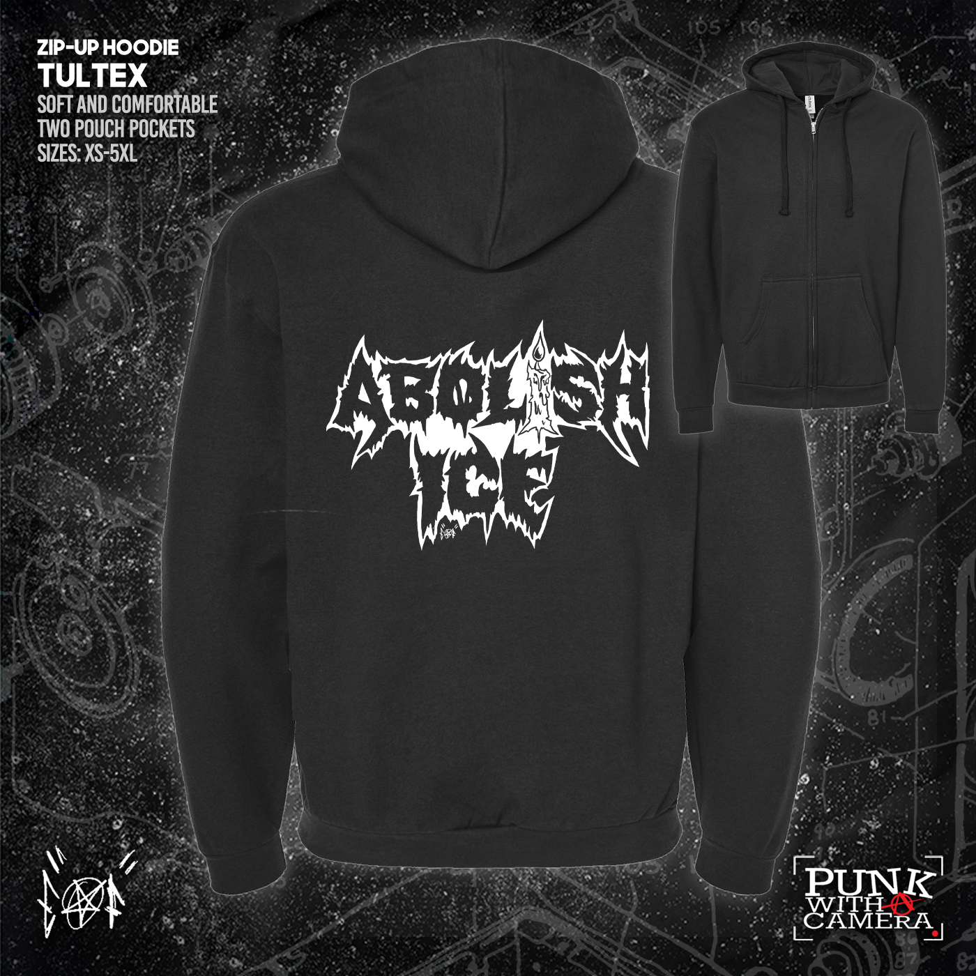 Abolish Ice Metal Font - Era Ov Failure - Mutual Aid Design