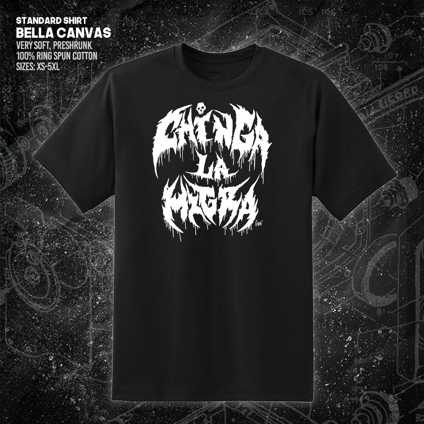 Chinga La Migra - Metal Font - Era Ov Failure - Mutual Aid Design